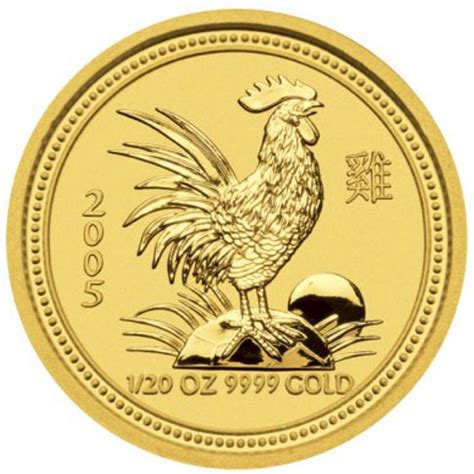 1/20th oz. Australian Lunar Gold Coin - Bullion Series I, II, and III