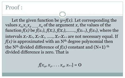 Lagranges Interpolation Formula Ppt