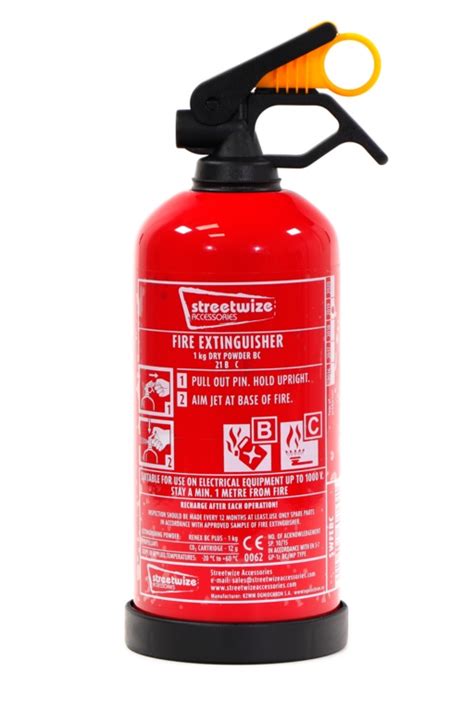 Streetwize Bc Fire Extinguisher No Gauge 1kg