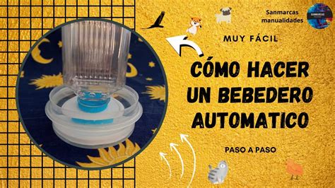 Cómo hacer un bebedero automático Manualidades How to make an