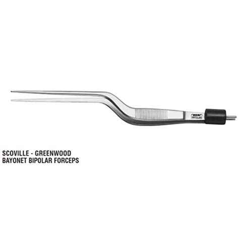 Scoville Greenwood Bayonet Bipolar Forceps Insulated