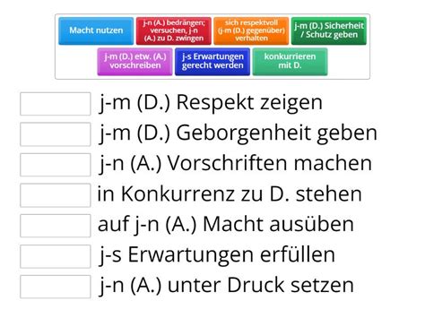 Nomen Verb Verbindungen Und Ihre Bedeutungen Was Passt Zusammen