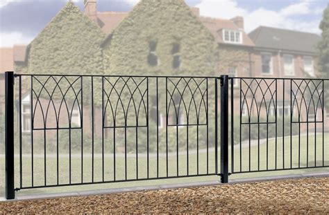 Abbey Wrought Iron Style Metal Garden Fence Panels | Cheap Abbey ...