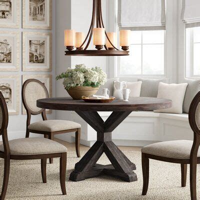 Birch Lane Bianca Round Solid Wood Dining Table Birch Lane Round