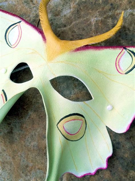 Luna Moth Leather Mask - Etsy