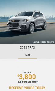 Chevy Trax Special Cash Offers Incentives Sunshine Coast Gm