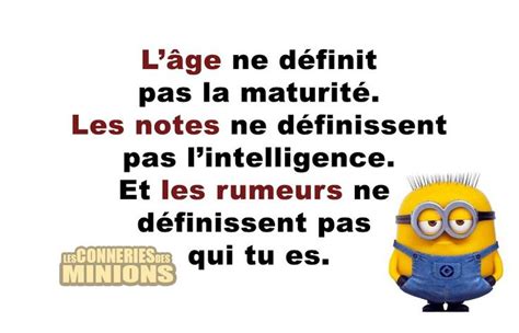 Épinglé par Francis sur Les Minons Minions Citations rire Blagues a