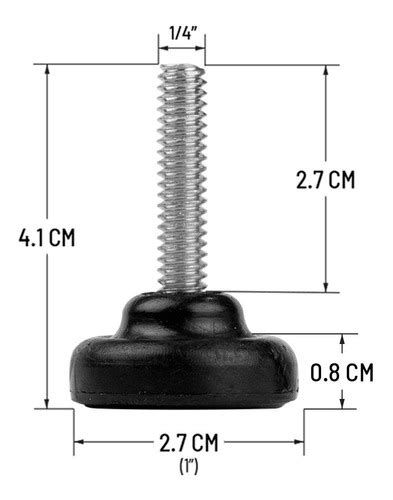 Regaton Nivelador Para Muebles Plastico Rosca 1 4 50 Piezas Envío gratis