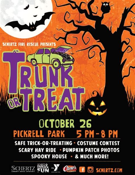 3rd Halloween Trunk Or Treat Flyer Template Free Flyer Events Design