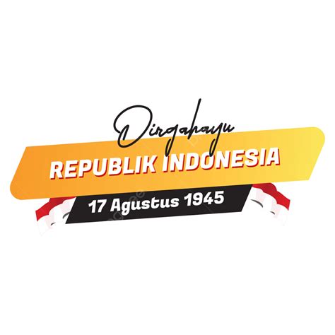 รูปข้อความตัวอักษร Hut Ri 78th Happy Republic Of Indonesia 2023 ภาพ Hd เวกเตอร์ Png ฮัทริ 78