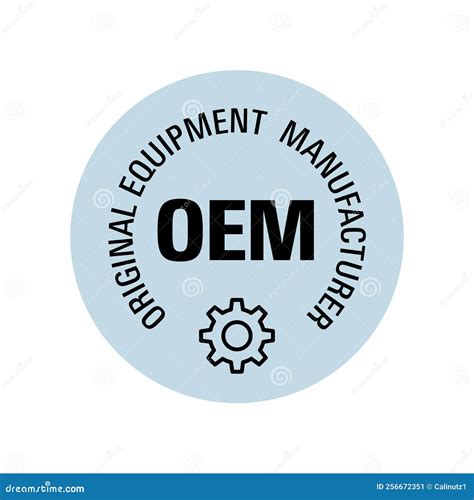 Oem Original Equipment Manufacturer Vector Illustration Concept With