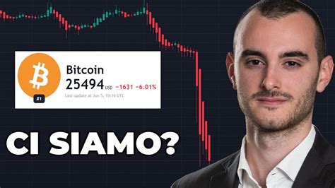 CROLLO BITCOIN E ORA Analisi Criptovalute YouTube