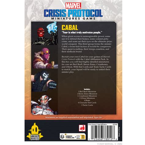 Marvel Crisis Protocol Cabal Affiliation Pack Asmodee North America