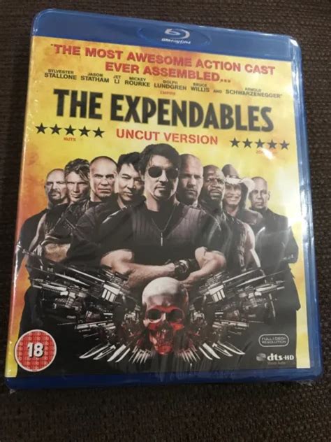 THE EXPENDABLES BLU RAY UNCUT VERSION Sealed Sylvester Stallone