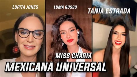 Mexicana Universal Tania Estrada Lupita Jones Y Miss Charm YouTube