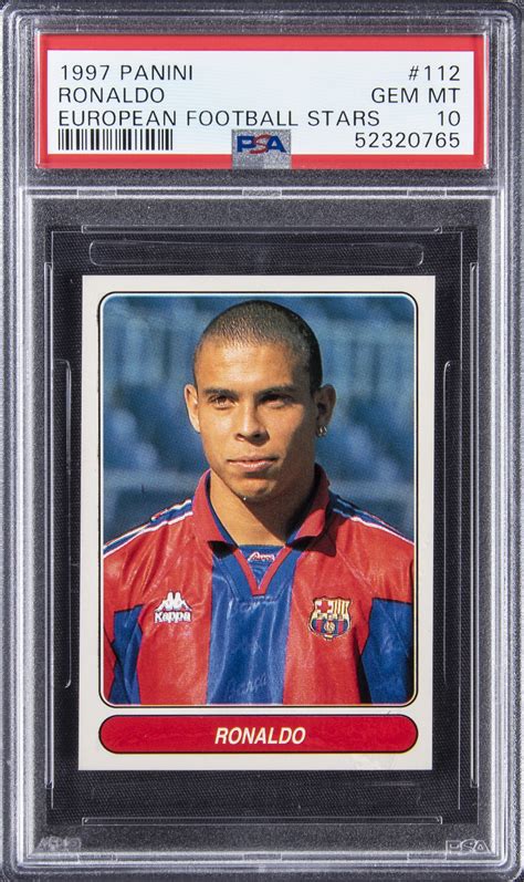 Lot Detail 1997 Panini European Football Stars 112 Ronaldo Psa Gem