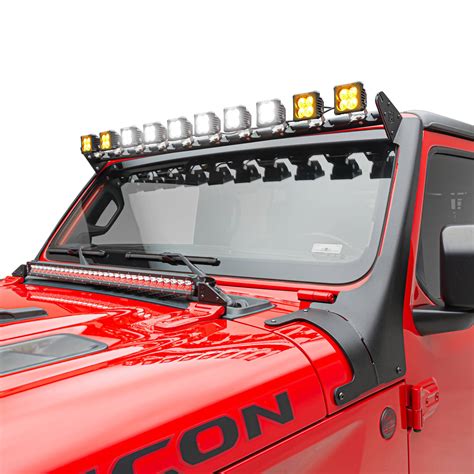 2019 2022 Jeep Gladiator Jl Multi Led Roof Cross Bar And A Pillar Kit Includes 10 3 Inch