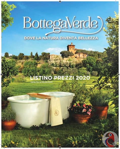 Catalogo Bottega Verde Listino Prezzi Dal 1 01 Al 30 04 2020