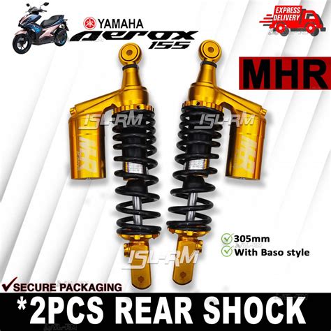 Yamaha Aerox 155 And NMAX V2 Rear Shock Absorber 2pcs With Baso Style