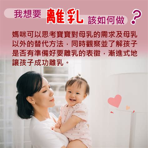 我想要離乳該如何做？ 哺乳注意事項 孕產婦關懷網站