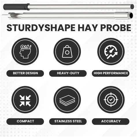 SturdyShape Hay Probe Bale Sampler The Hay Probe For Drill Is 24 And