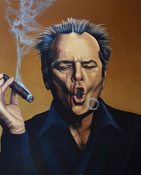 Jack Nicholson Painting Poster by Paul Meijering in 2021 | Jack nicholson, Cigar art, Paintings ...