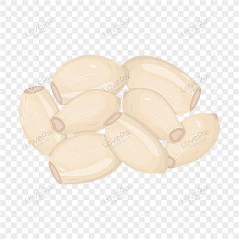 An Isometric Icon Of Garlic Pieces Edible Isometric Icons Icon PNG