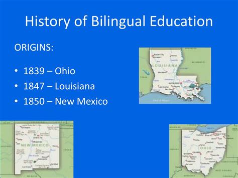 Historical Timeline Of Bilingual Education In America