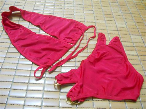 Fashion Care 2u S095 Sexy Red Halter Neck Bikini Swimwear 2pcs Set