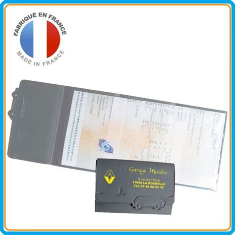 Porte Carte Grise D Coupe Auto Volets Le Calendrier Pub Marquage