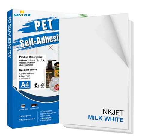 Vinil Adesivo Pet A Branco Brilhante Resistente Gua