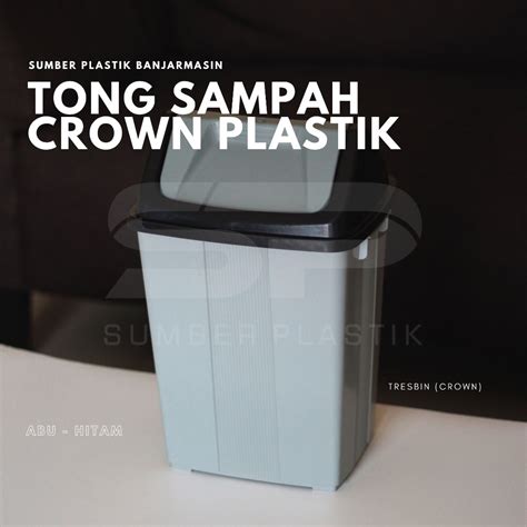 Jual Tong Sampah Crown L L L Tempat Sampah Tutup Goyang Trash Bin