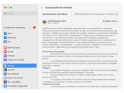MacOS 14 Sonoma Principales Novedades Y Como Actualizarlo
