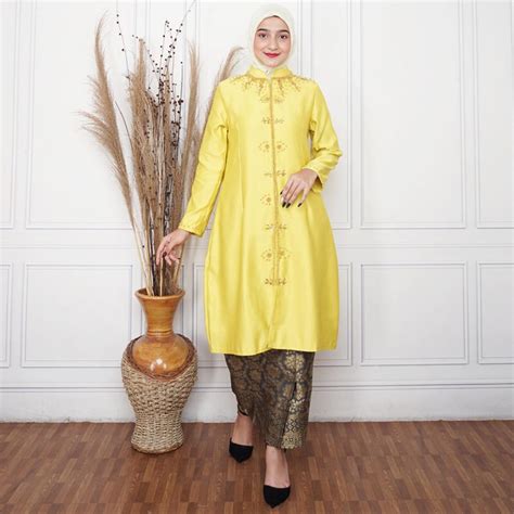 Jual COD SATU SET KEBAYA KURUNG TAFETA KEBAYA KURUNG MELAYU KEBAYA