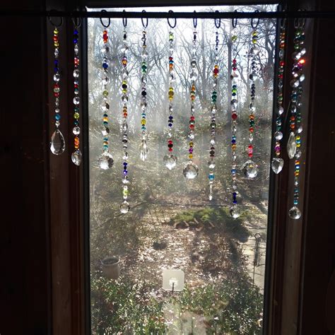 Window Suncatcher Crystal Window Curtains Prism Crystals Etsy In