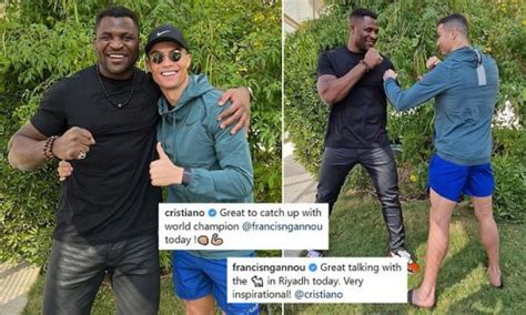 Francis Ngannou Hails Very Inspirational Cristiano Ronaldo As The Hot