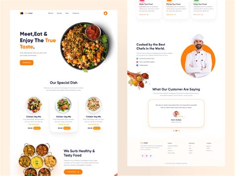 Delicious Food Web UI Food Web Design Food Website Design 56 OFF