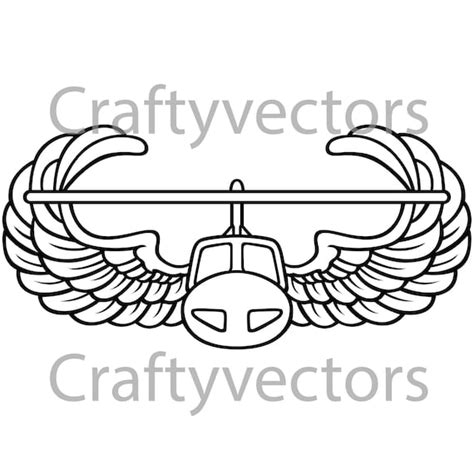 Army Air Assault Badge Vector File - Etsy