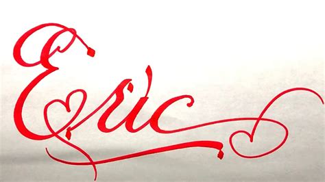 Eric Name Signature Calligraphy Status How To Draw Cursive