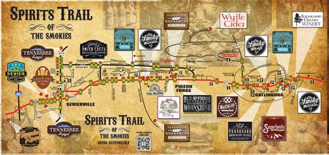 31 Tennessee Whiskey Trail Map - Maps Database Source