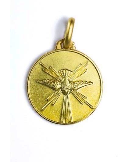 Holy Spirit Gold Plated Medal Vatican T