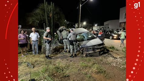 Motorista sinais de embriaguez atropela três pessoas e é preso em