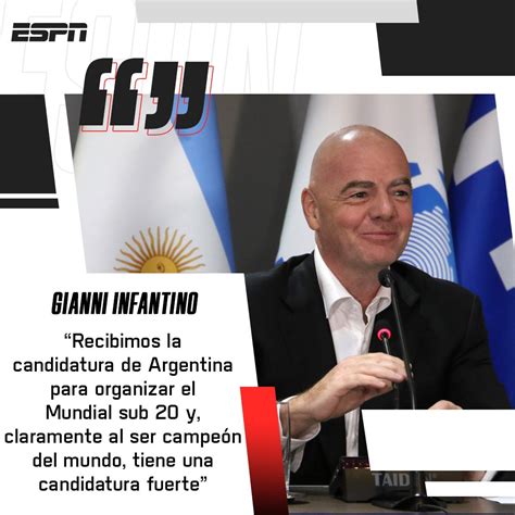 ESPN Argentina on Twitter Está todo dado Gianni Infantino