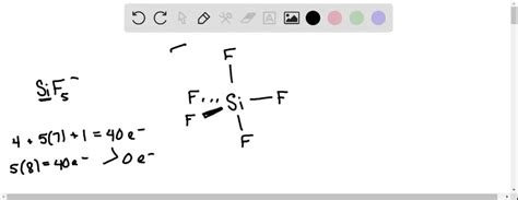 SOLVED Draw A Lewis Structure For SiF5 Do Not Include Overall Ion