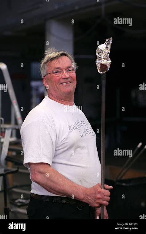 Portrait of a glass-blower, Smaland, Sweden Stock Photo - Alamy