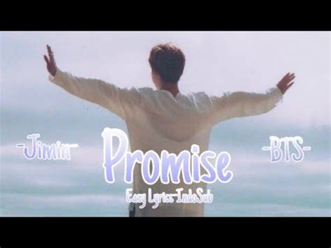 Jimin Bts Promise Easy Lyrics Indosub Youtube