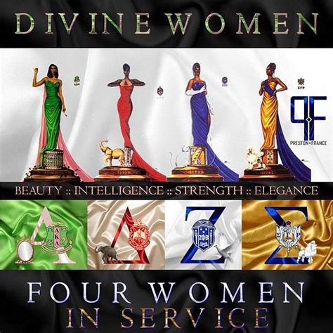 Divine Women By Prestonfrance Black Fraternities Sorority And