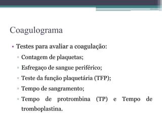 Coagulograma Ppt