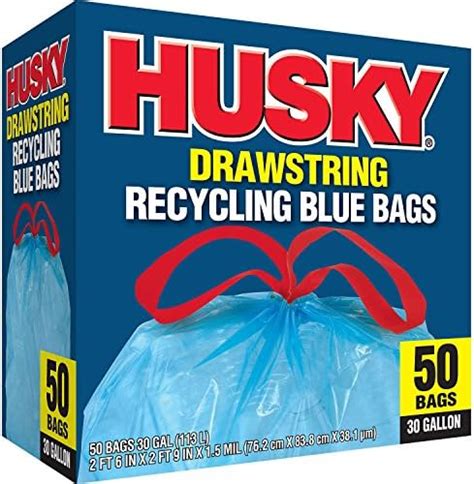 Dualplex Blue Trash Bags 33 Gallon Recycling Garbage Bag