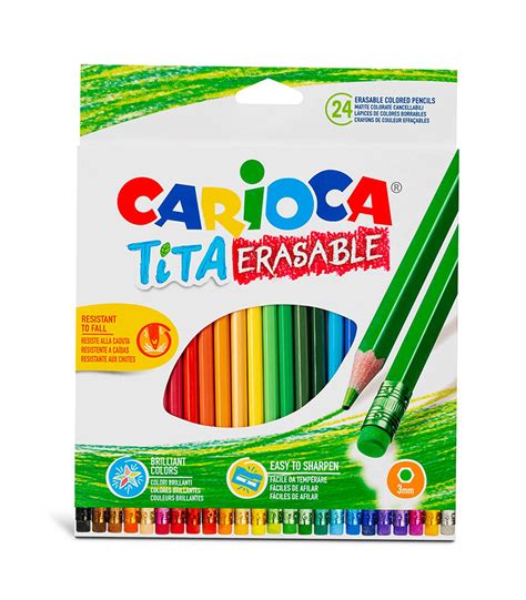 L Pices Tita Borrables De Colores Carioca X